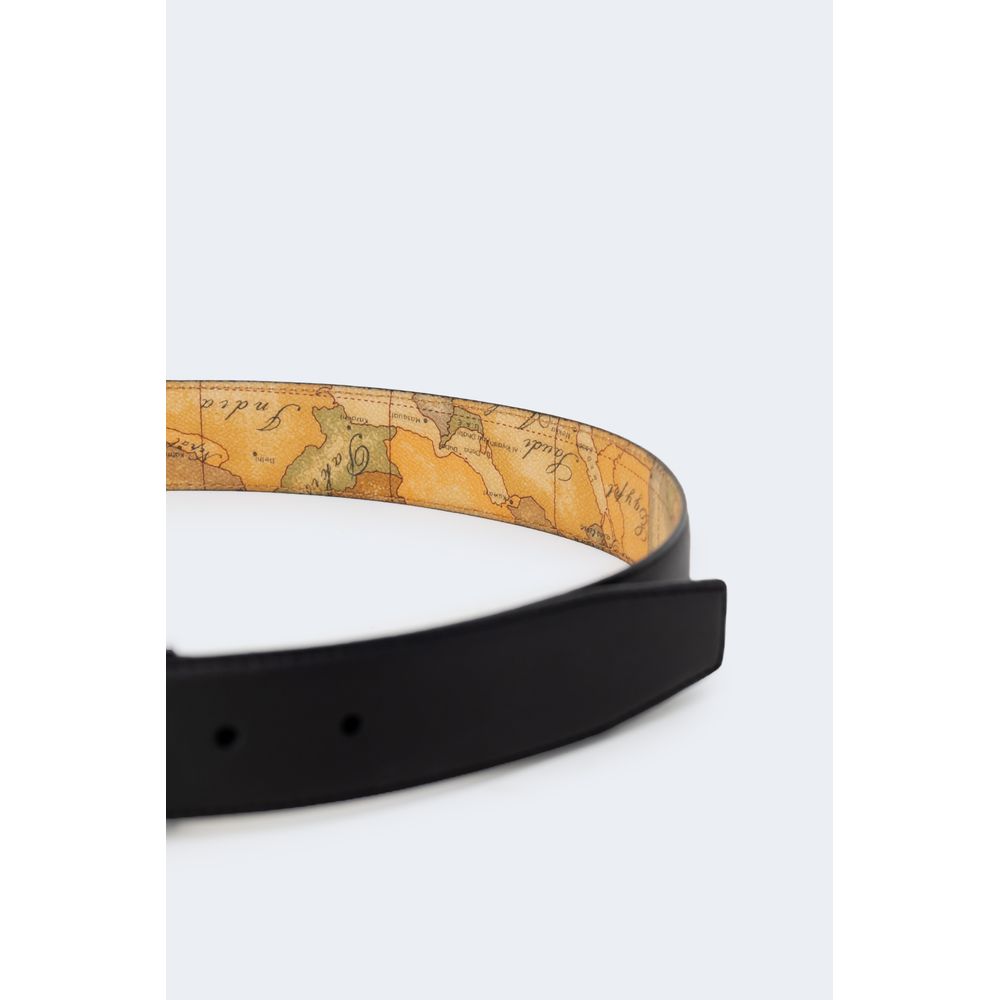 Black Leather Regular Belt - ventzia