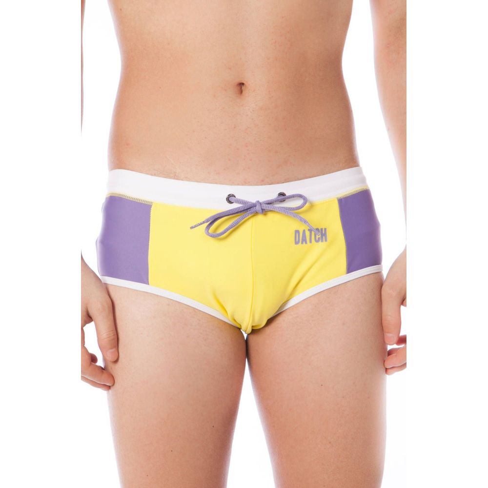 Yellow Elastane Swimwear - ventzia