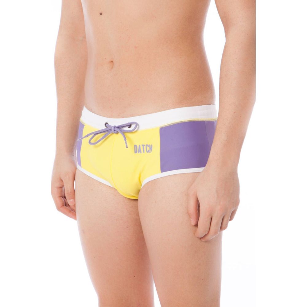 Yellow Elastane Swimwear - ventzia