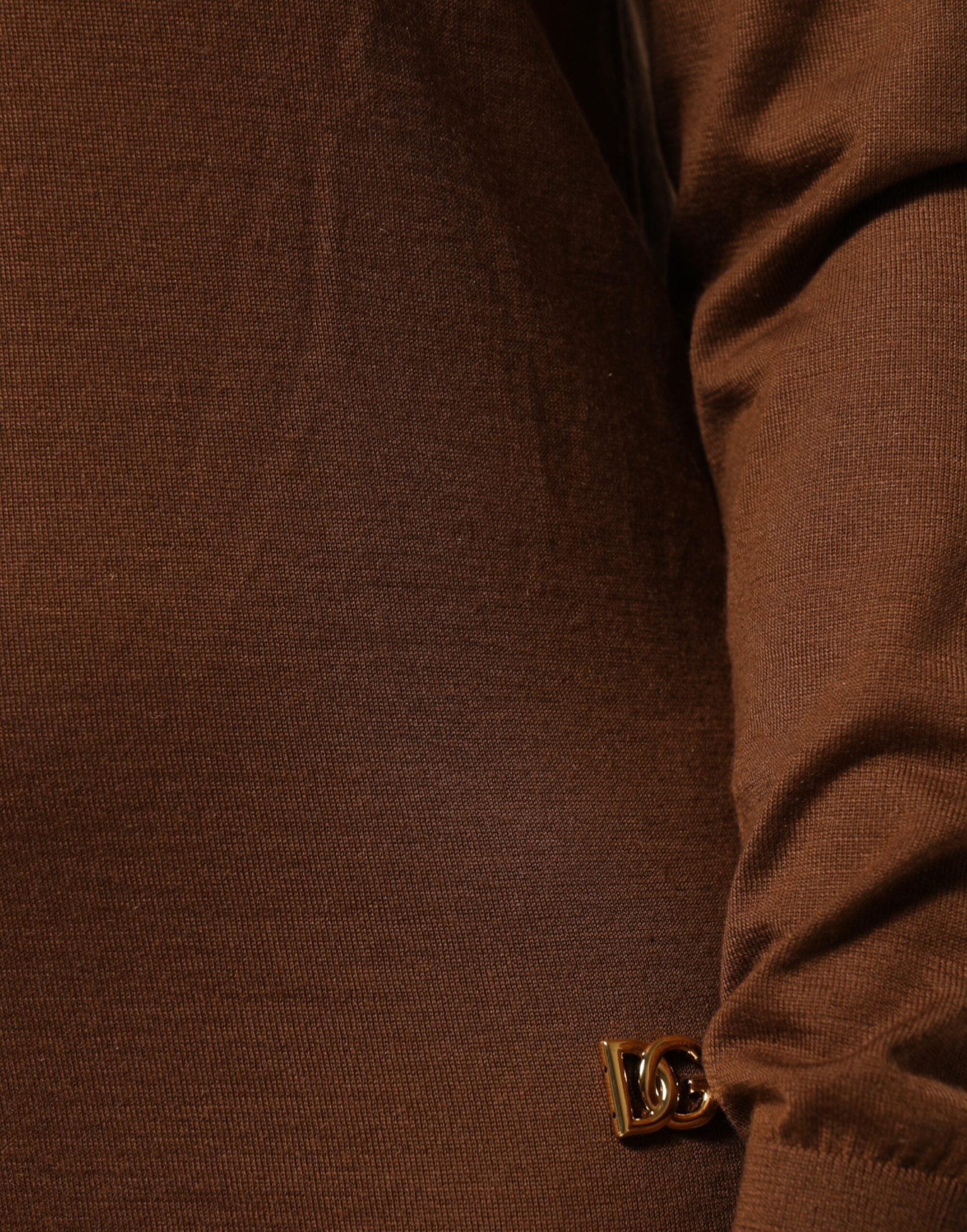 Brown Cashmere Turtle Neck Pullover Sweater - ventzia