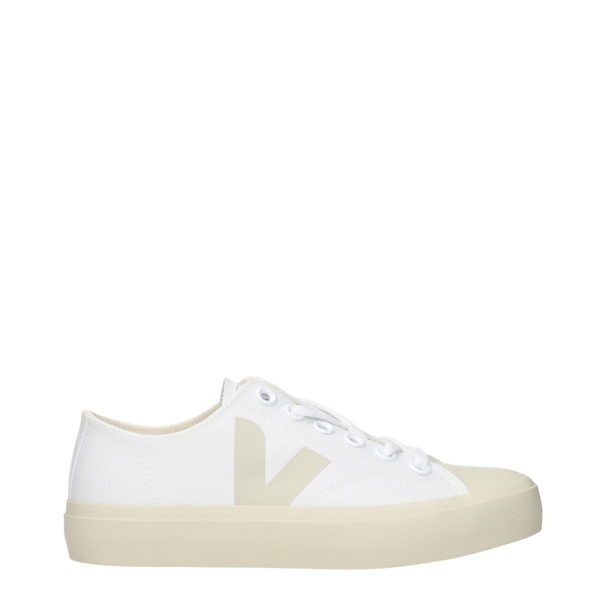 White Fabric Low Top Sneakers - ventzia