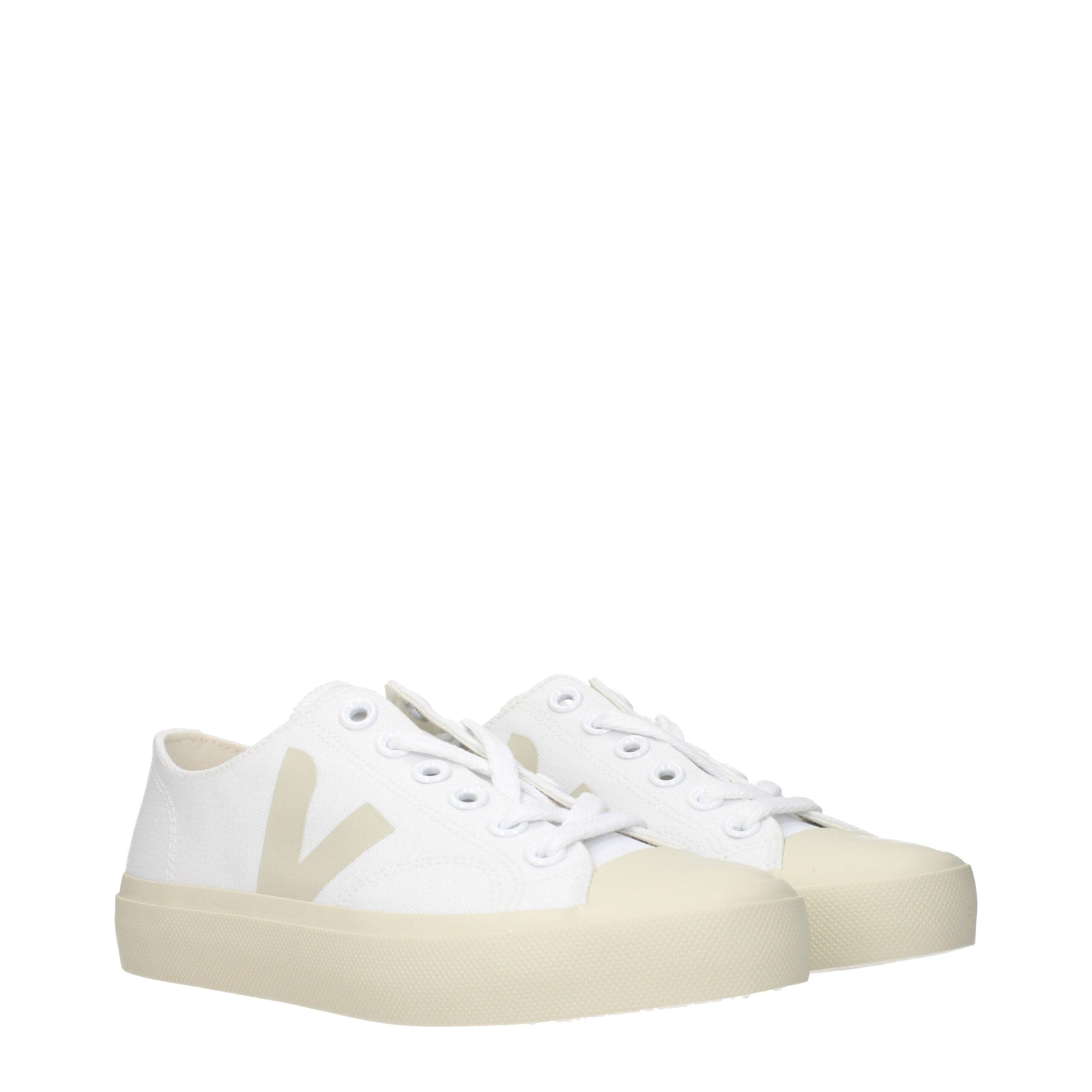 White Fabric Low Top Sneakers - ventzia