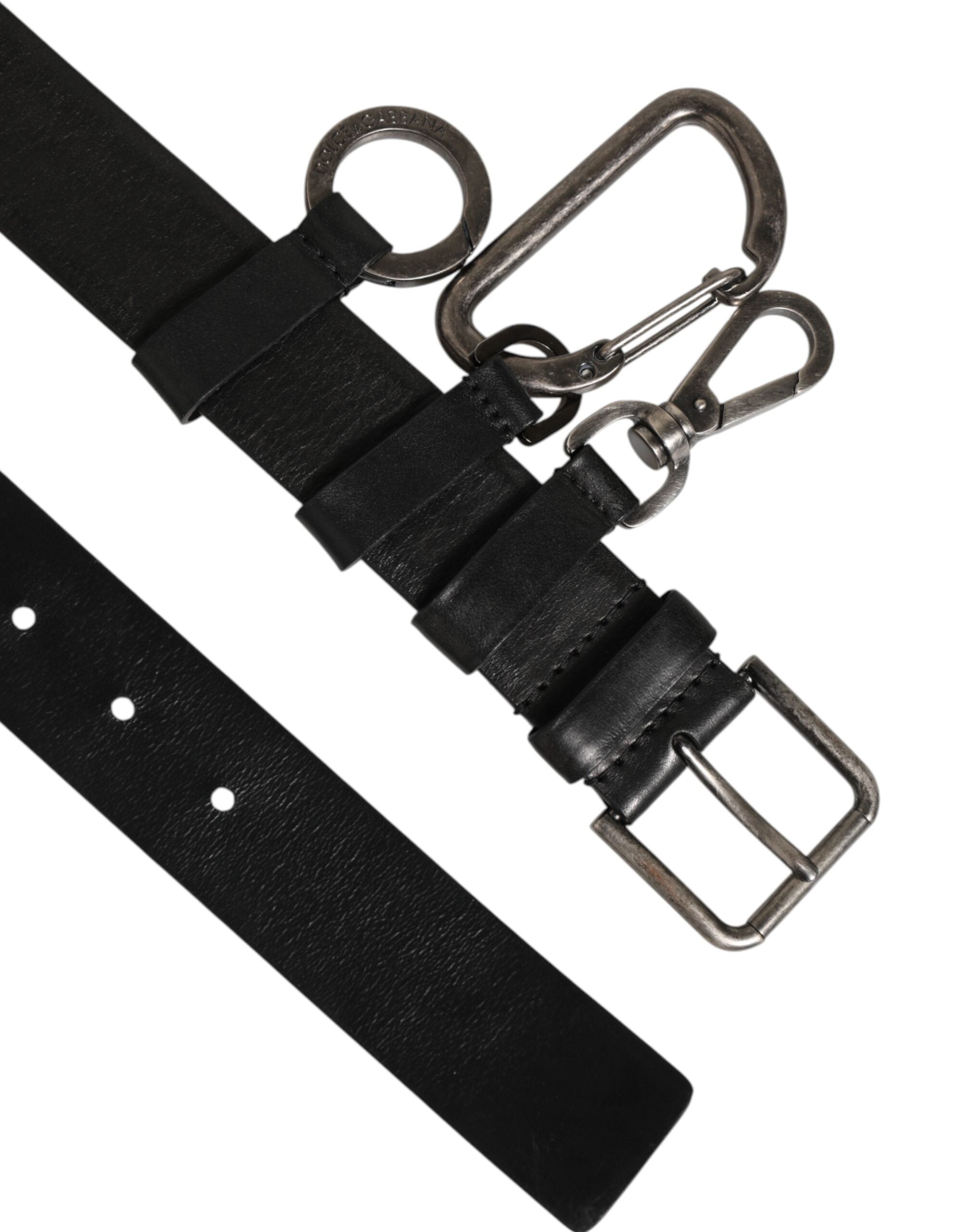 Black Key Ring Clip Attachments Buckle Belt - ventzia