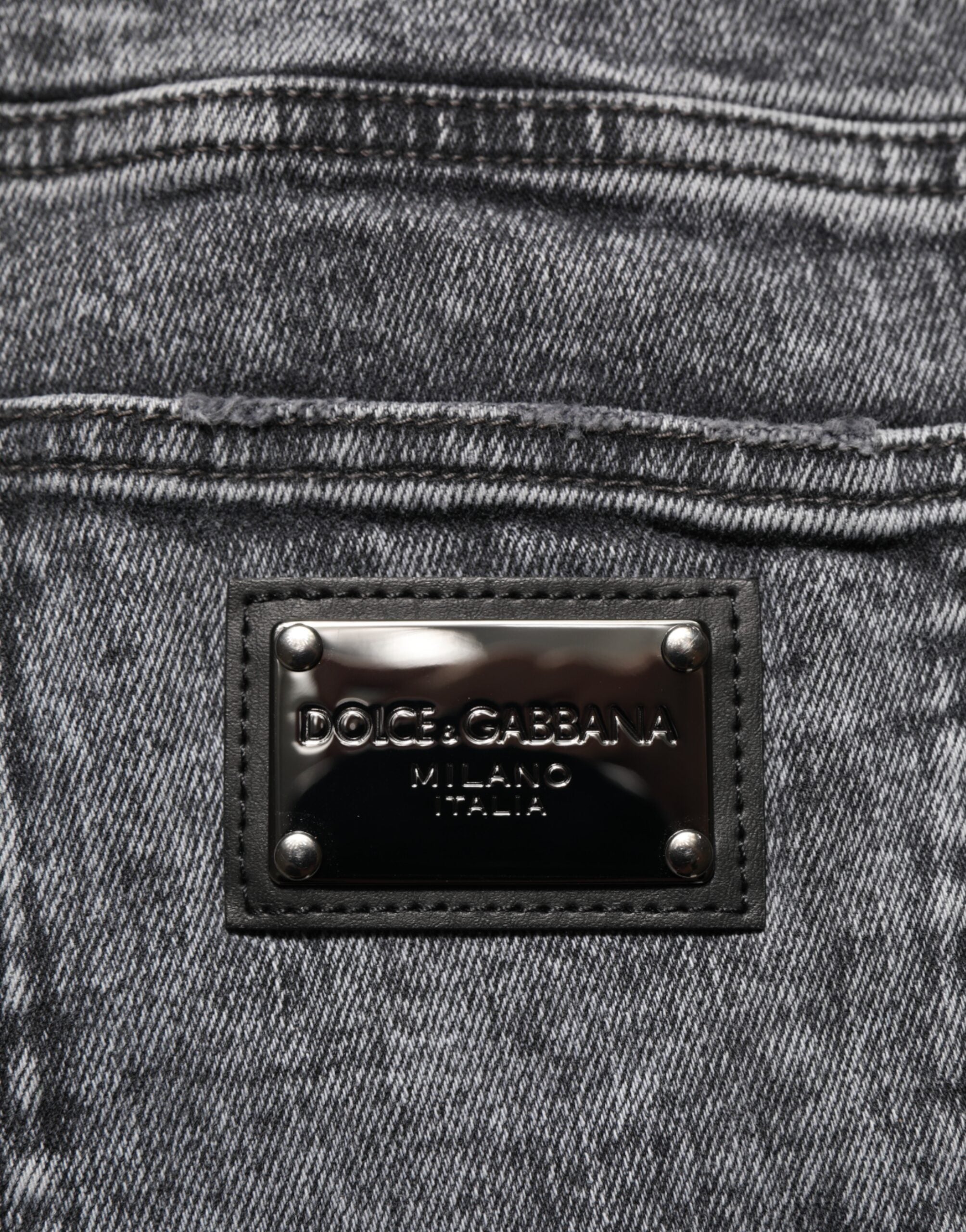 Gray Cotton Slim Fit Denim Trouser Jeans - ventzia