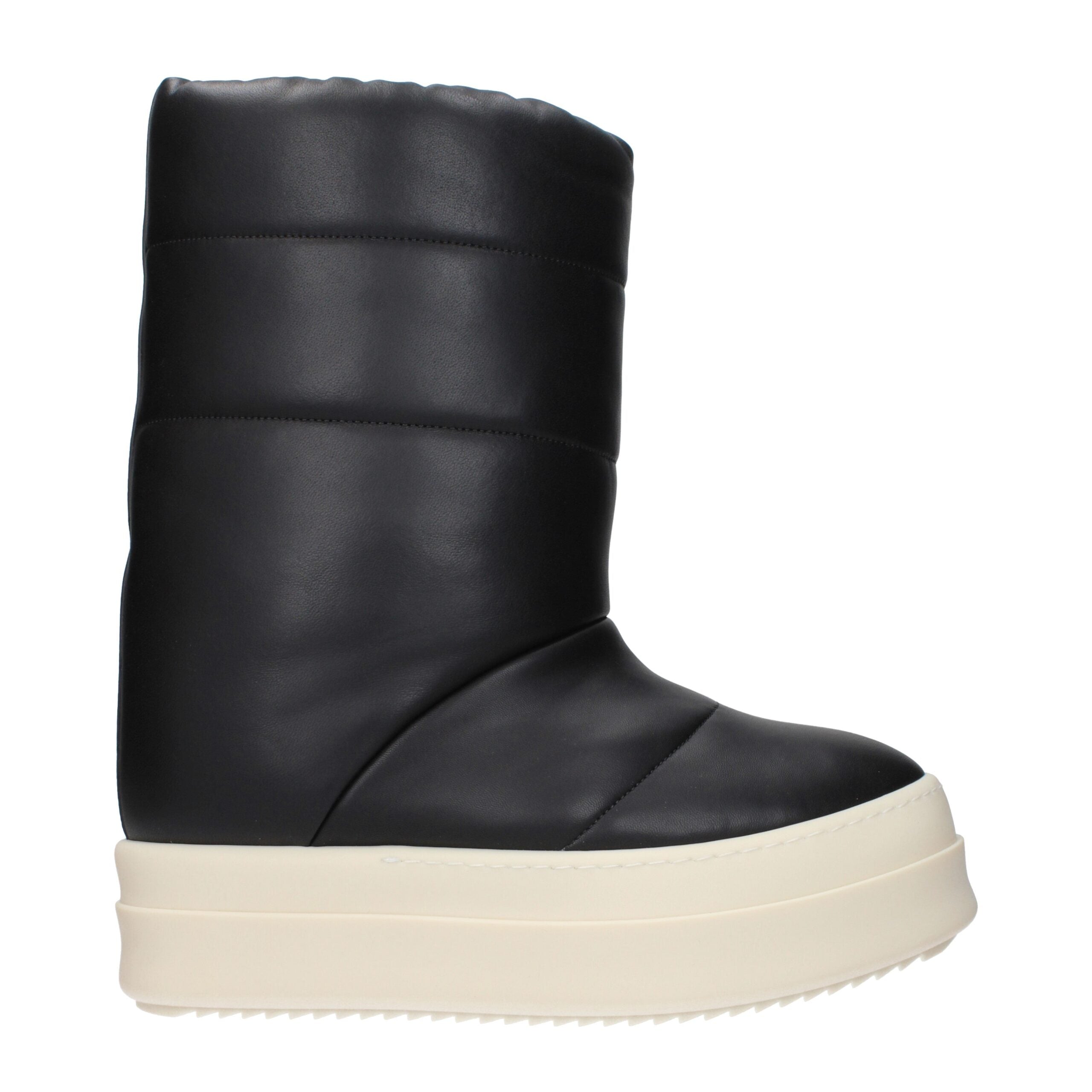 Black Leather Ankle Boots