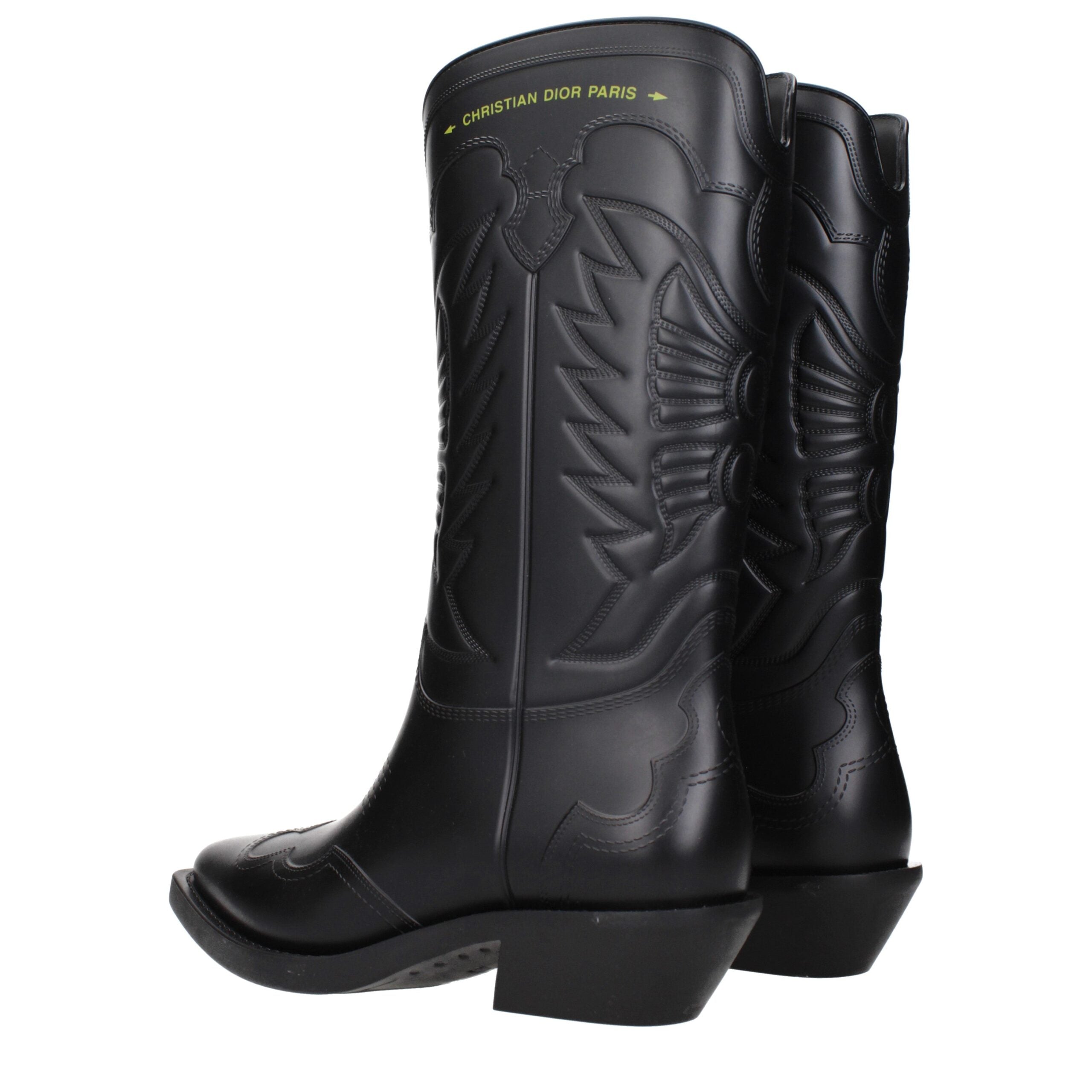 Black Cotton Boots