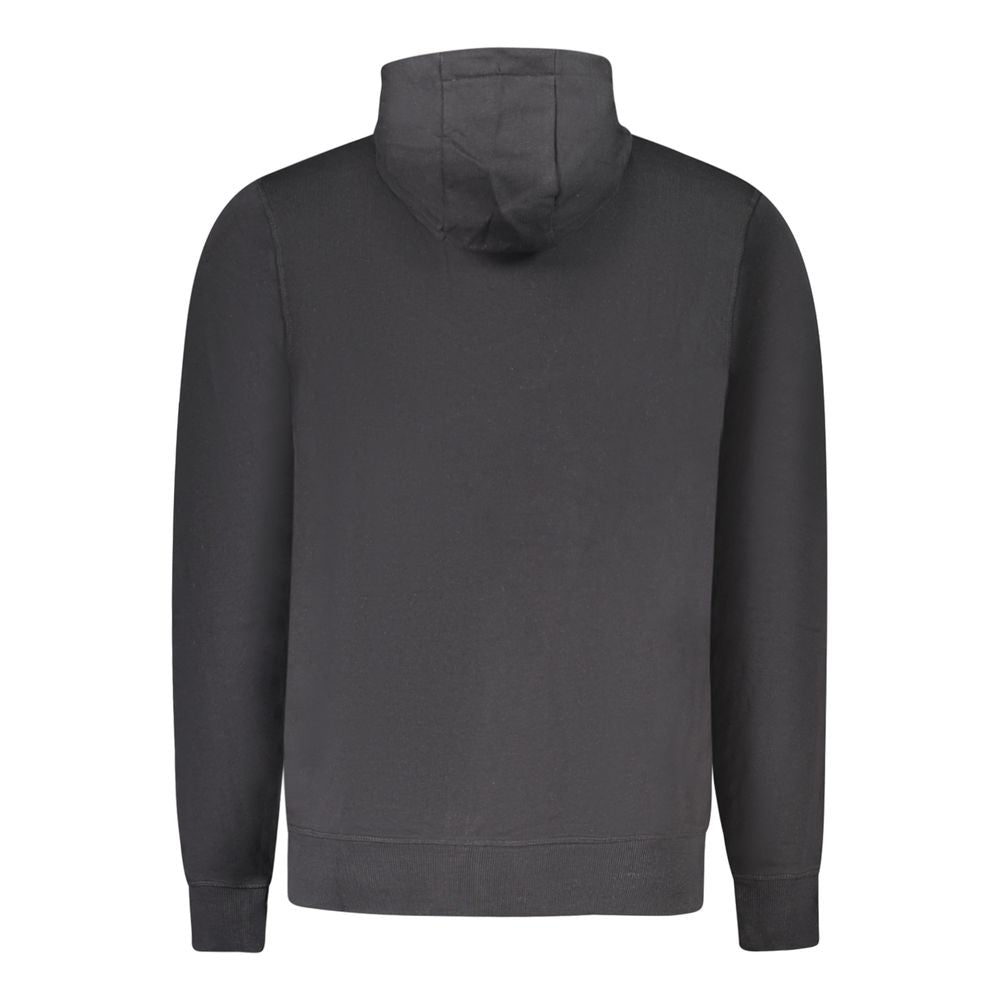 Black Cotton Men Sweatshirt - ventzia