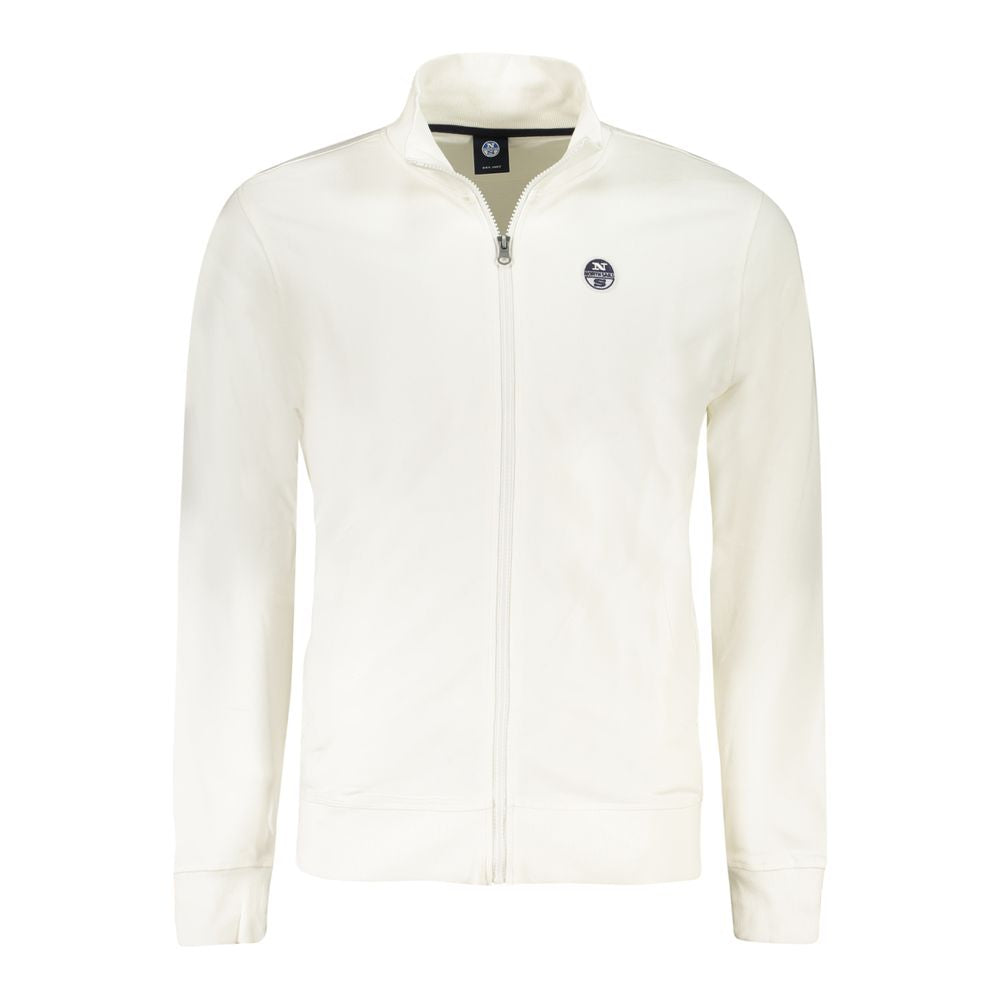 White Cotton Men's Sweatshirt - ventzia