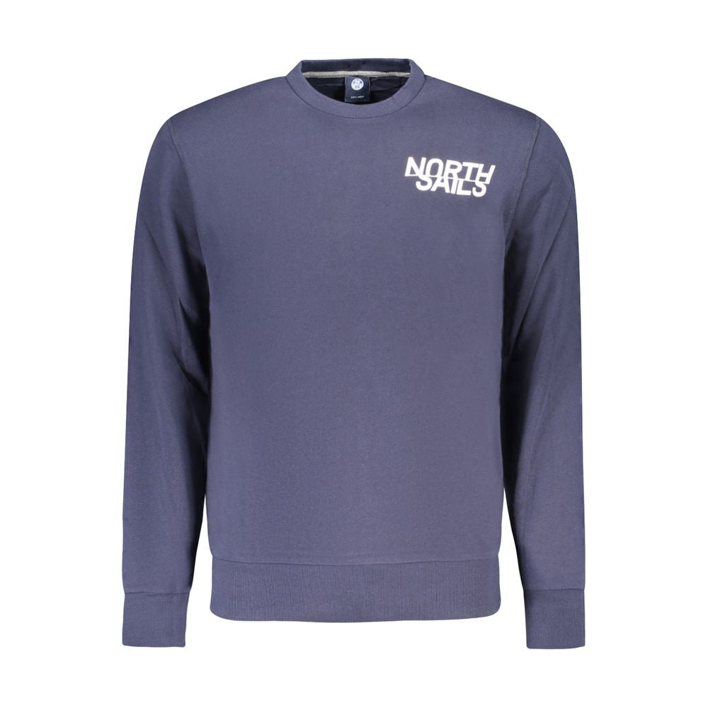 Blue Cotton Men's Sweatshirt - ventzia