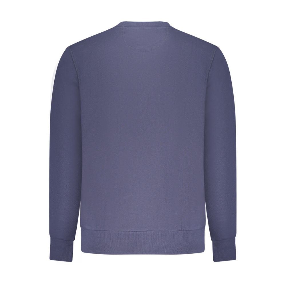 Blue Cotton Men's Sweatshirt - ventzia