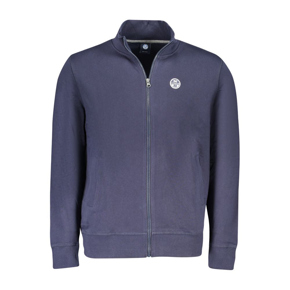 Blue Cotton Men's Sweatshirt - ventzia