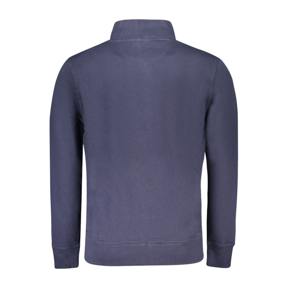 Blue Cotton Men's Sweatshirt - ventzia