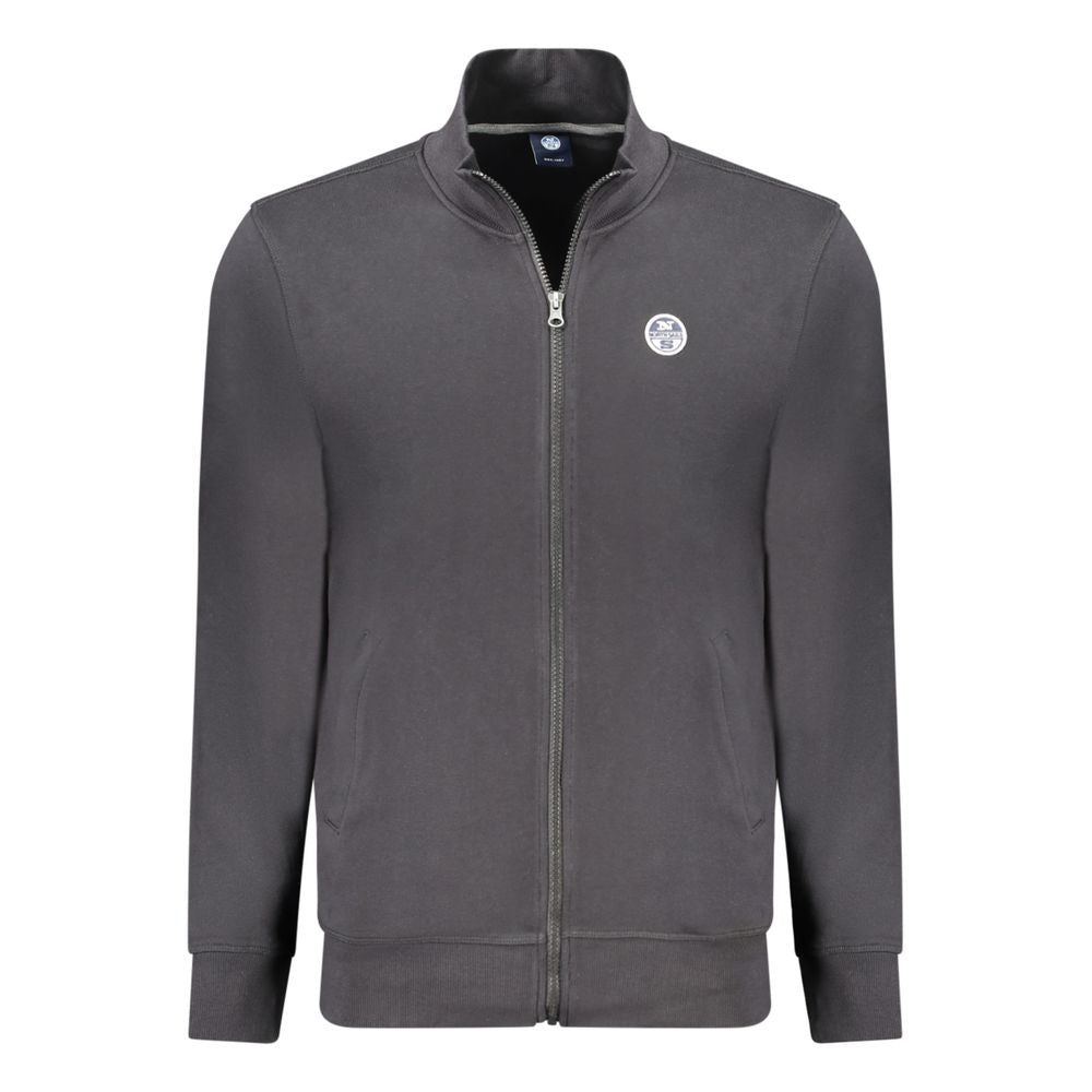 Black Cotton Men's Sweatshirt - ventzia