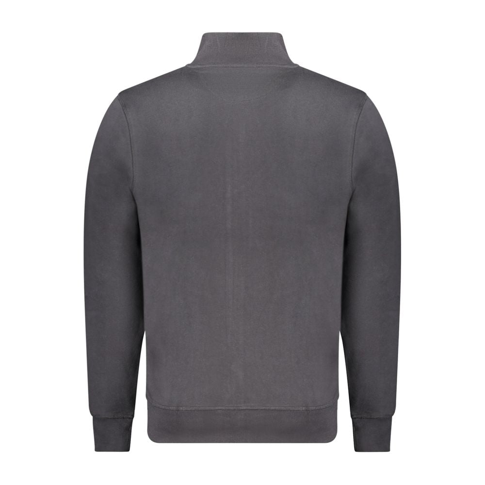 Black Cotton Men's Sweatshirt - ventzia