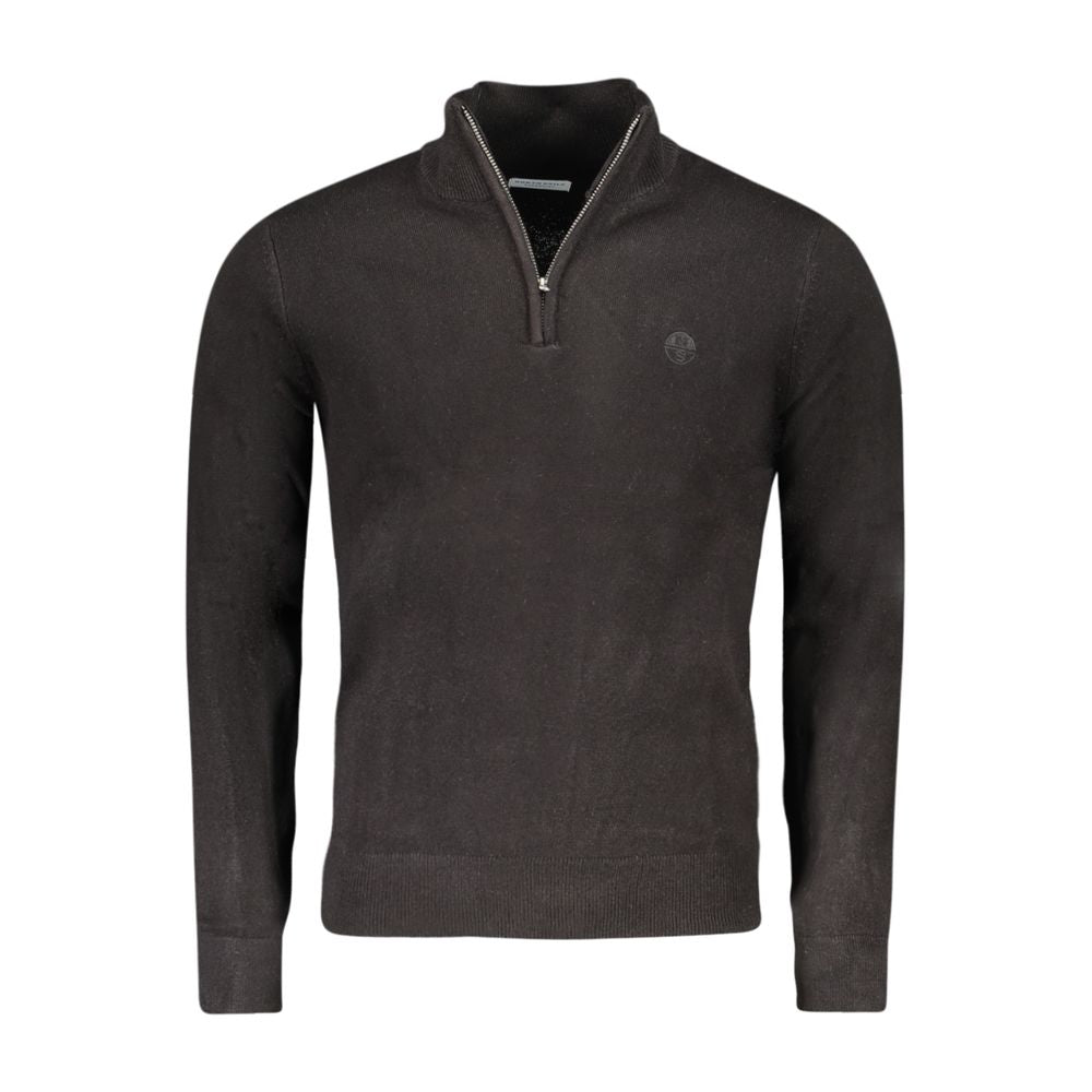 Black Acrylic Men Sweater - ventzia
