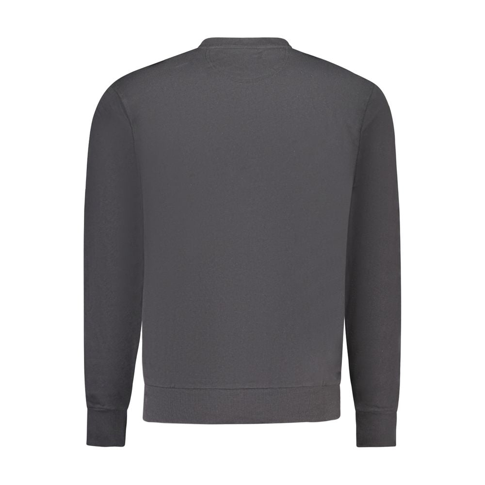 Black Cotton Men's Sweatshirt - ventzia