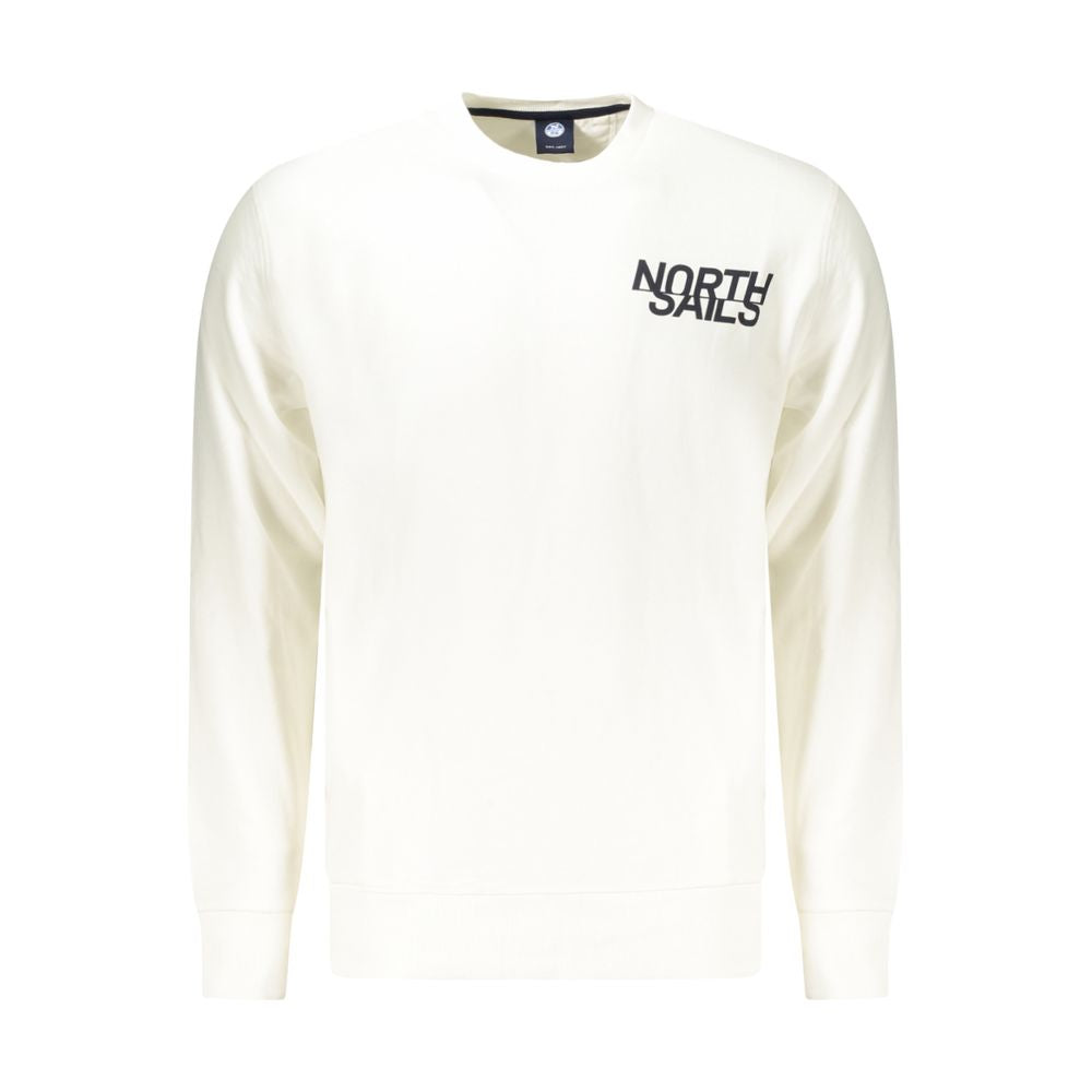 White Cotton Men's Sweatshirt - ventzia