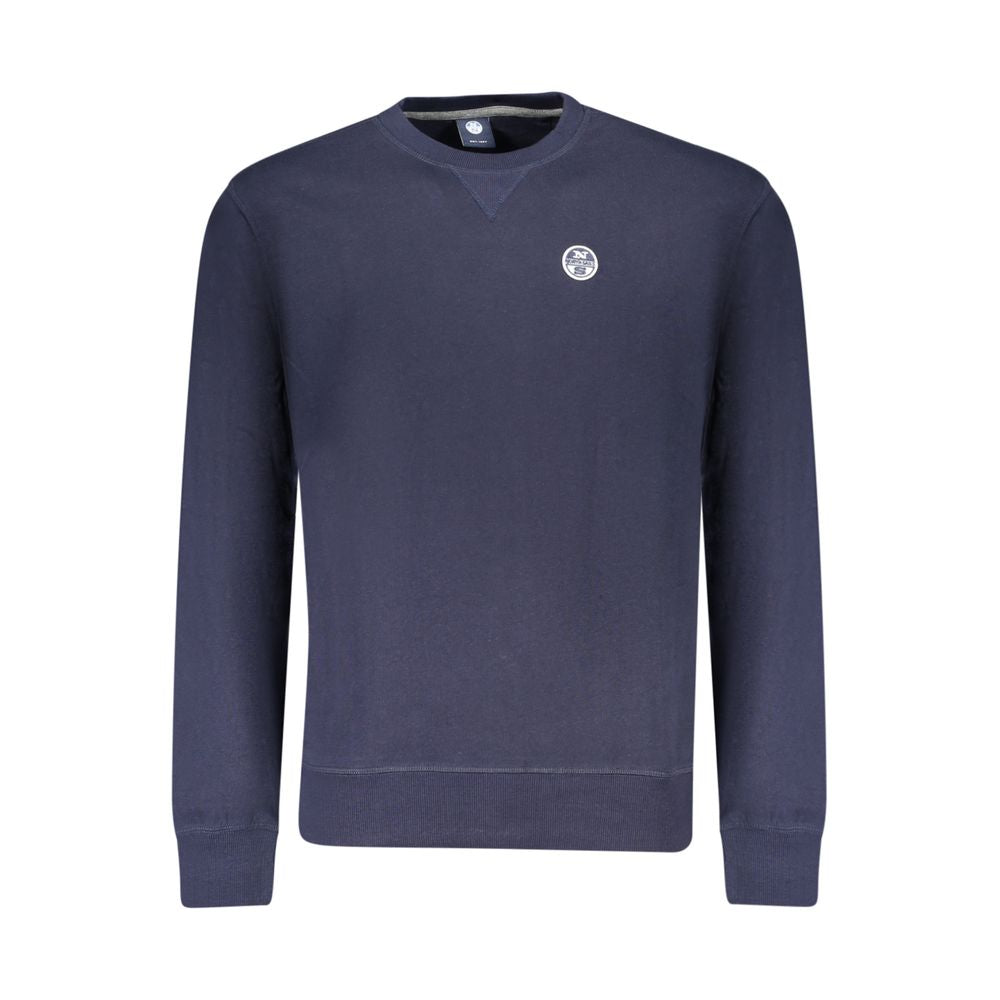 Blue Cotton Men's Sweatshirt - ventzia