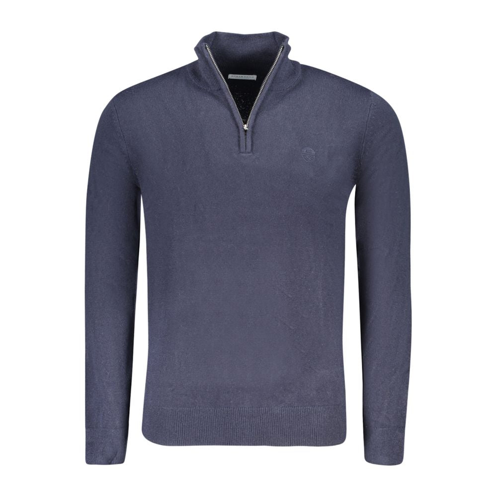 Blue Acrylic Men Sweater - ventzia