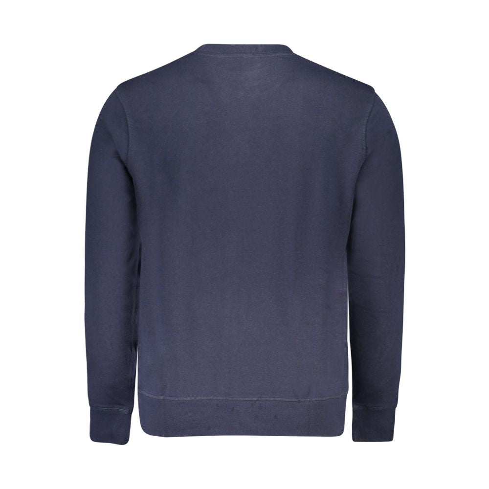 Blue Cotton Men's Sweatshirt - ventzia
