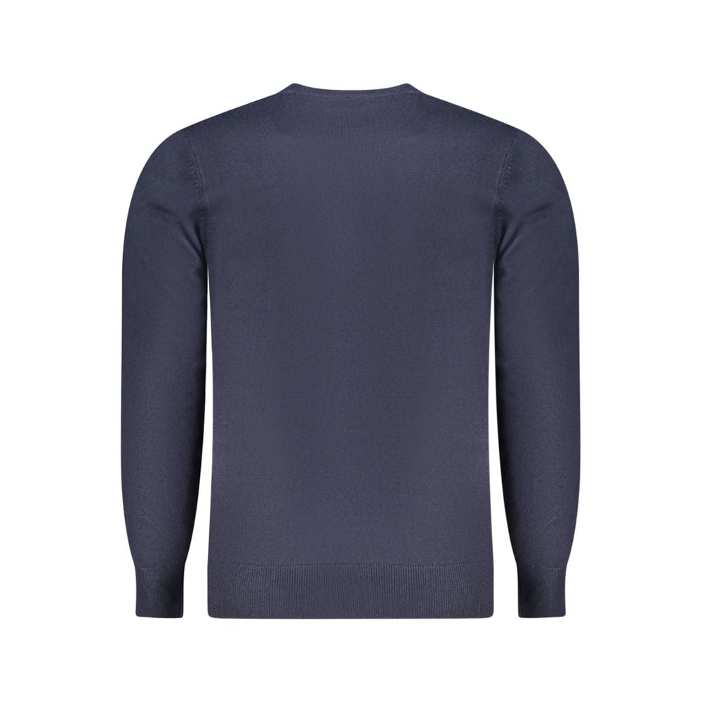 Blue Acrylic Men Sweater - ventzia