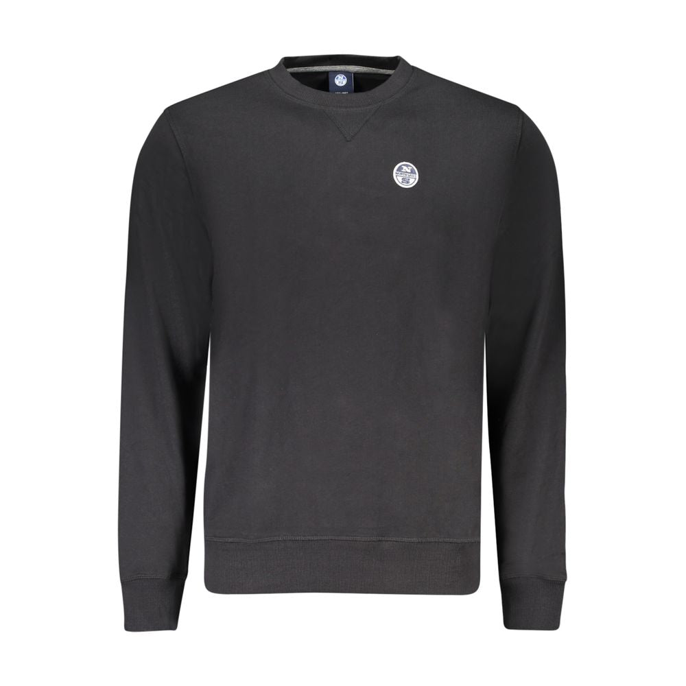Black Cotton Mens Sweatshirt - ventzia