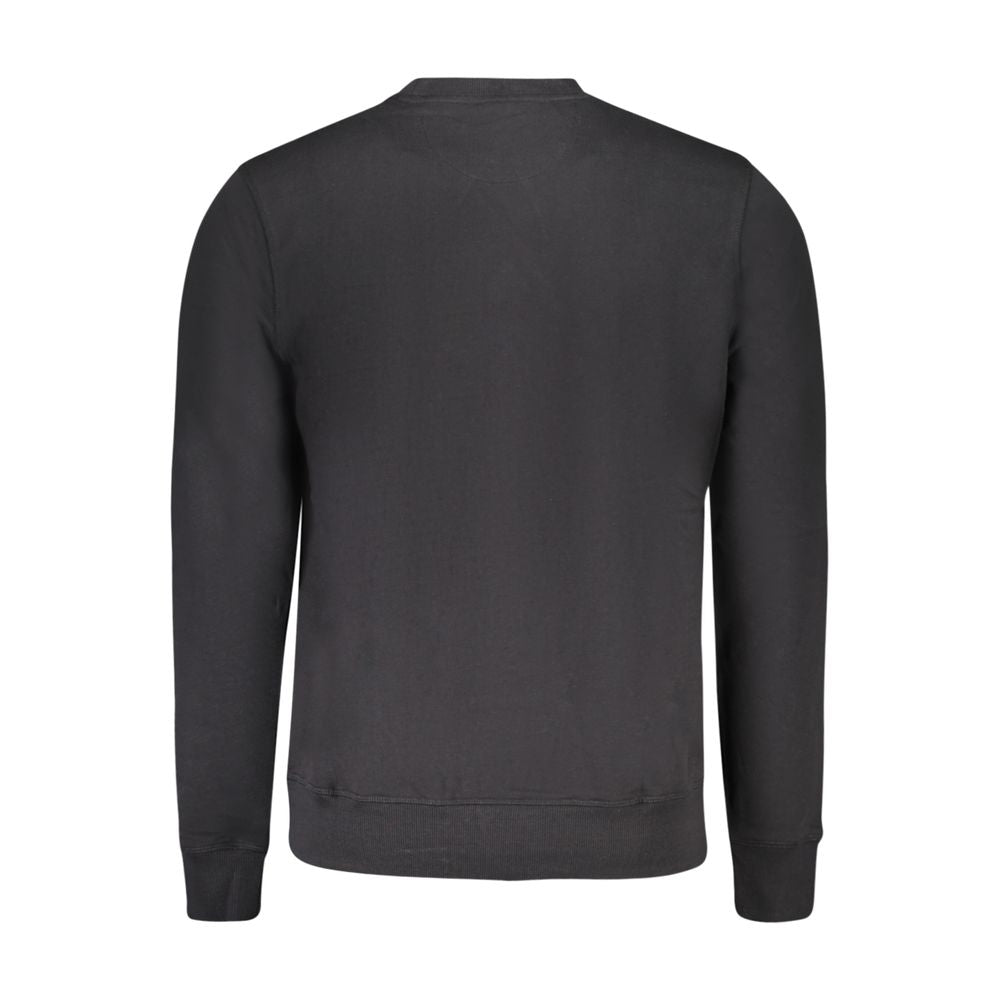 Black Cotton Mens Sweatshirt - ventzia