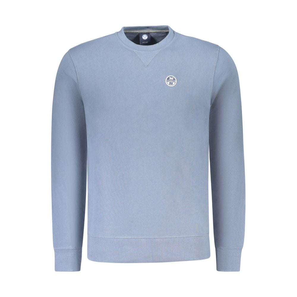 Blue Cotton Men Sweatshirt - ventzia