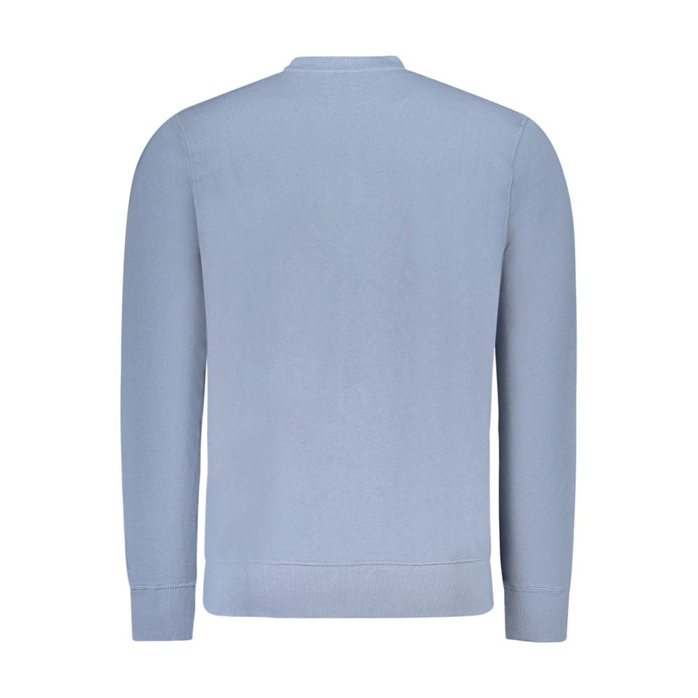 Blue Cotton Men Sweatshirt - ventzia