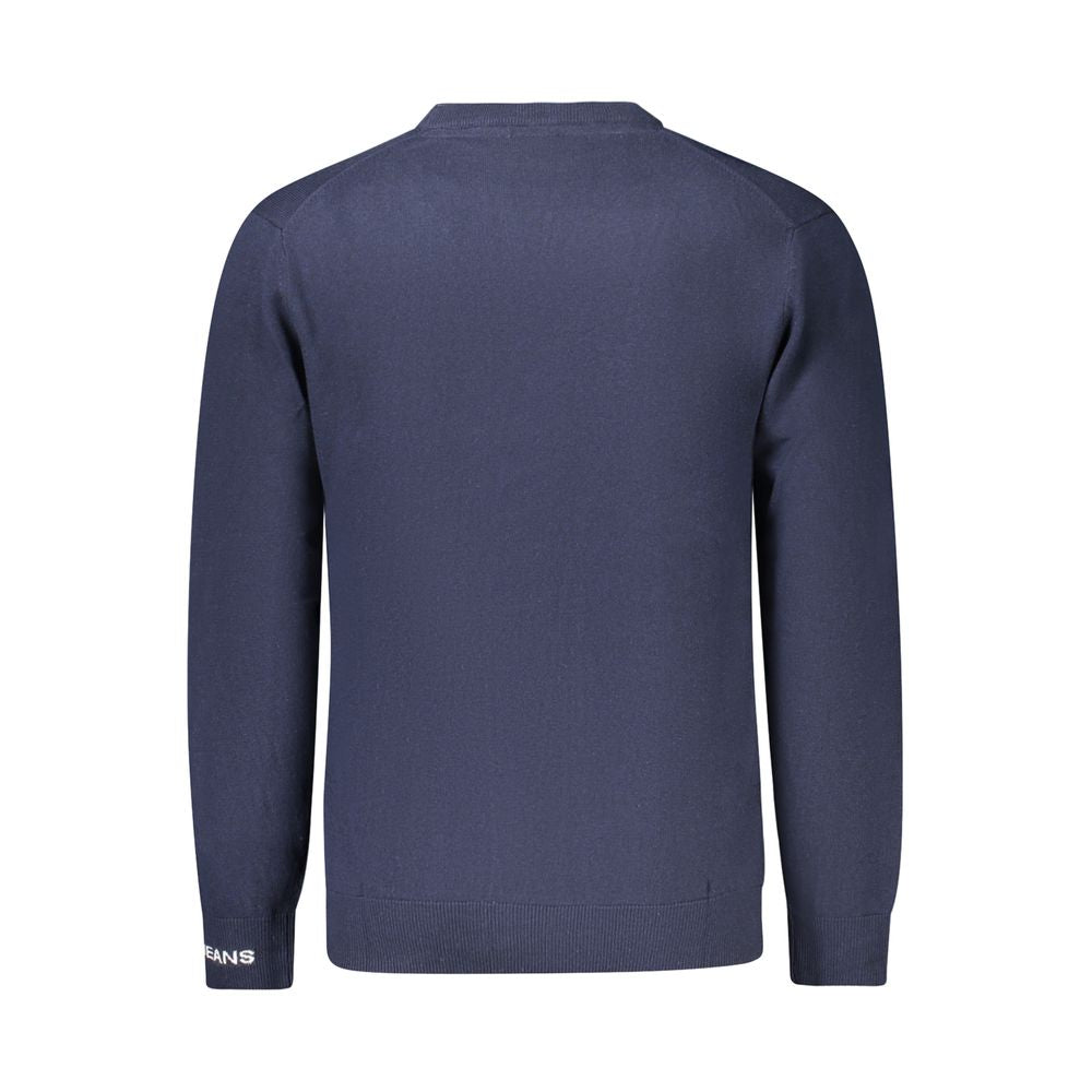 Blue Cotton Men's Sweater - ventzia