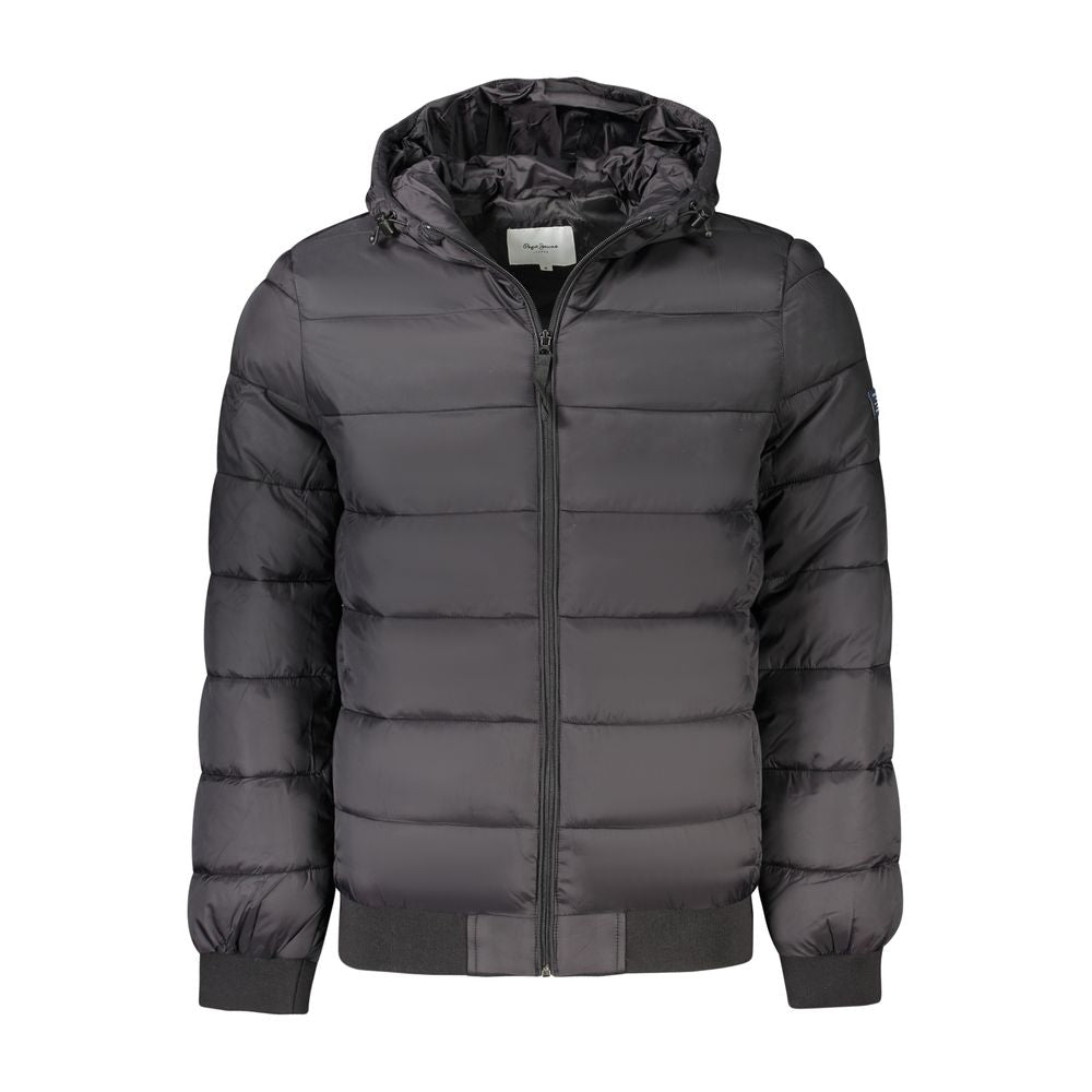 Black Polyamide Jackets & Coat - ventzia