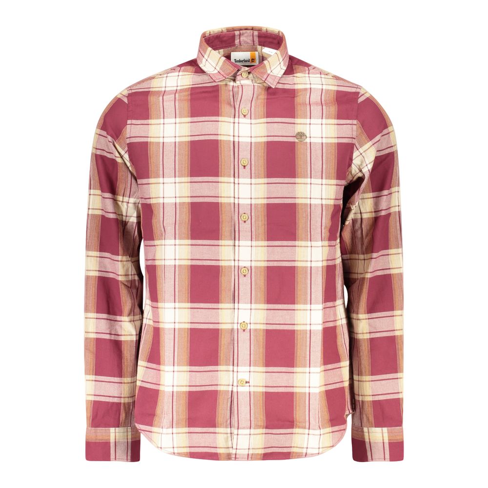 Red Cotton Men Shirt - ventzia