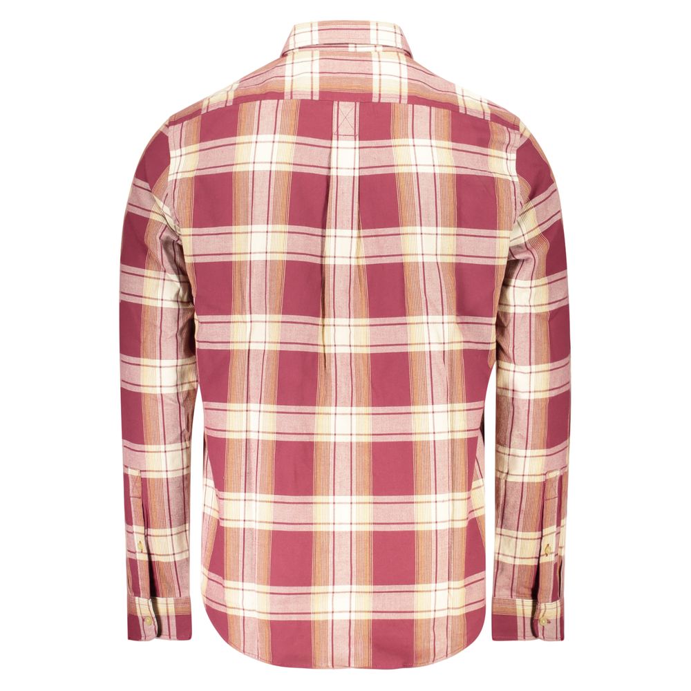 Red Cotton Men Shirt - ventzia