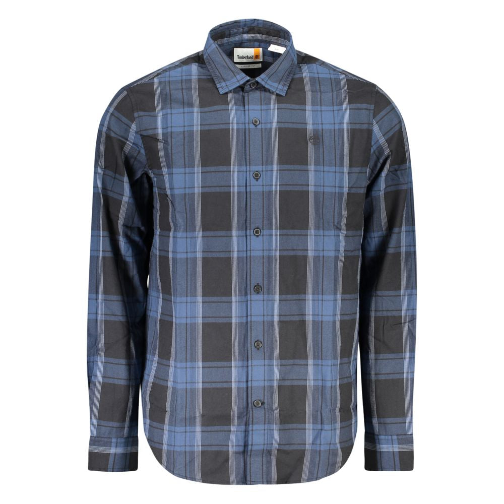 Blue Cotton Men's Shirt - ventzia