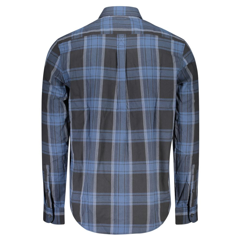 Blue Cotton Men's Shirt - ventzia