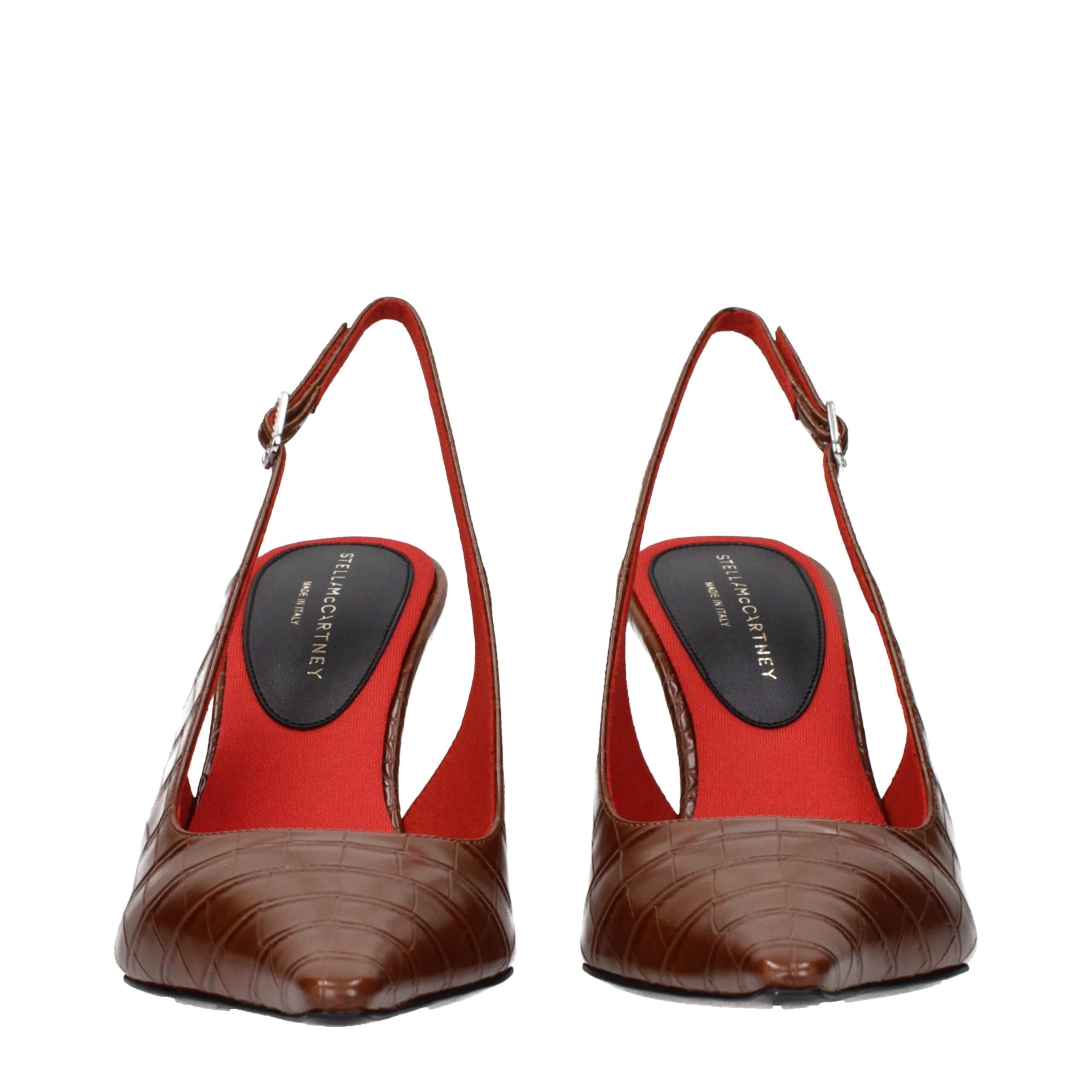 Brown Leather High Heel Pumps - ventzia