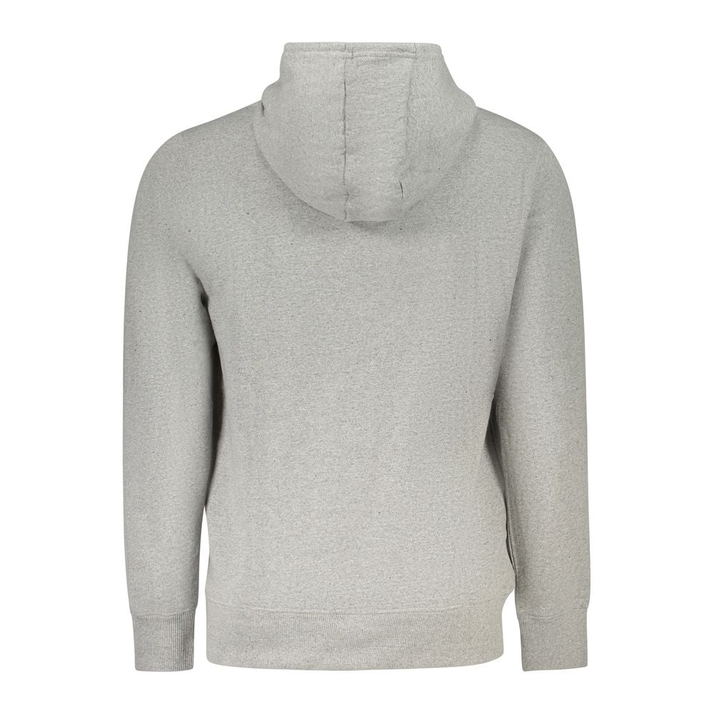 Grigio Cotton Men's Hoodie Sweatshirt - ventzia