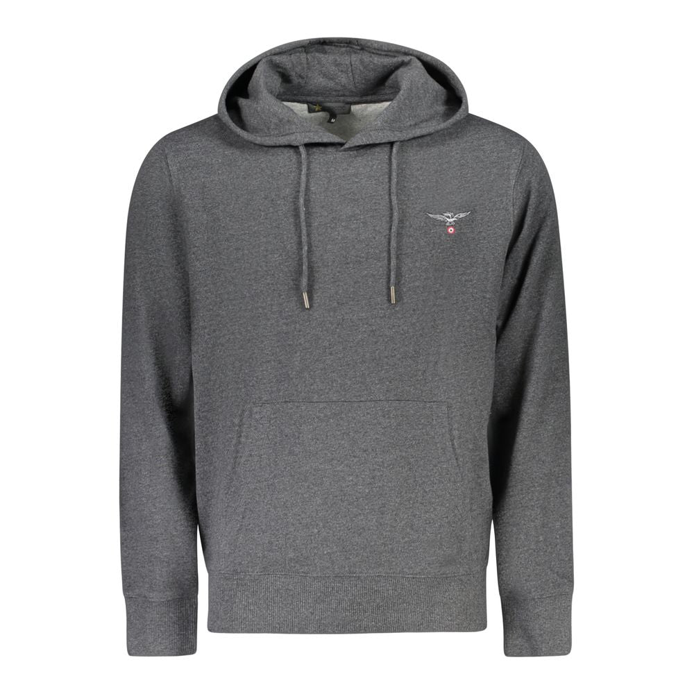 Grigio Cotton Men's Hoodie - ventzia