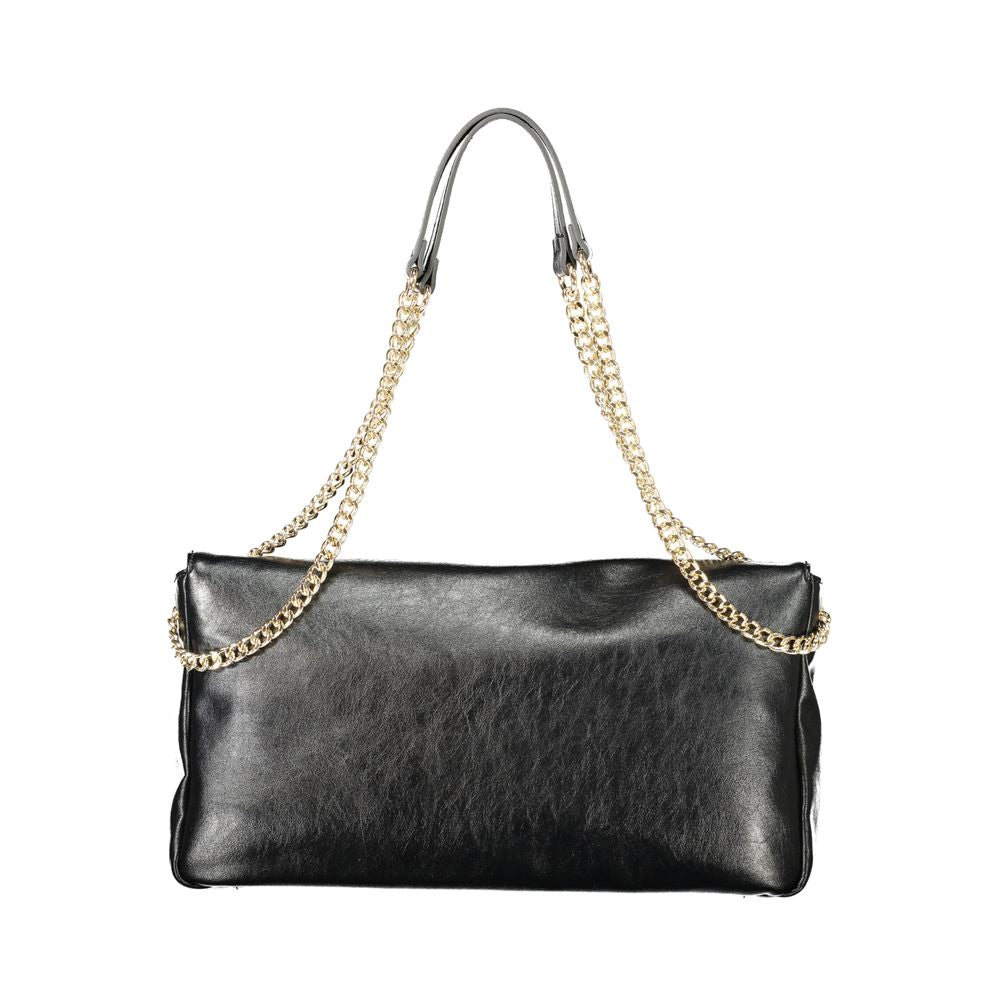 Nero Poliuretano Woman Shoulder Bag - ventzia
