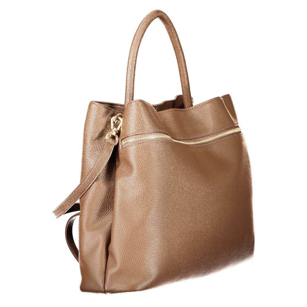 Marrone Poliuretano Woman Tote - ventzia