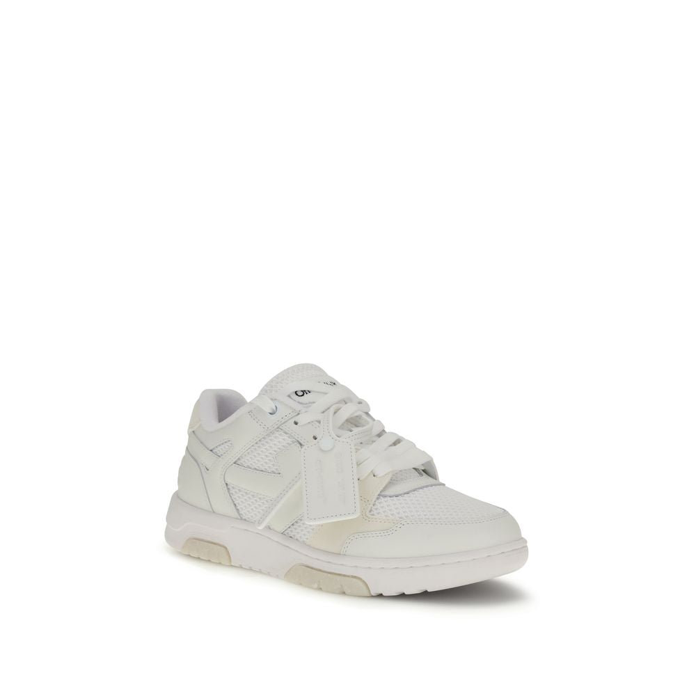 White Calf Leather Bos Taurus Low Top Sneakers - ventzia