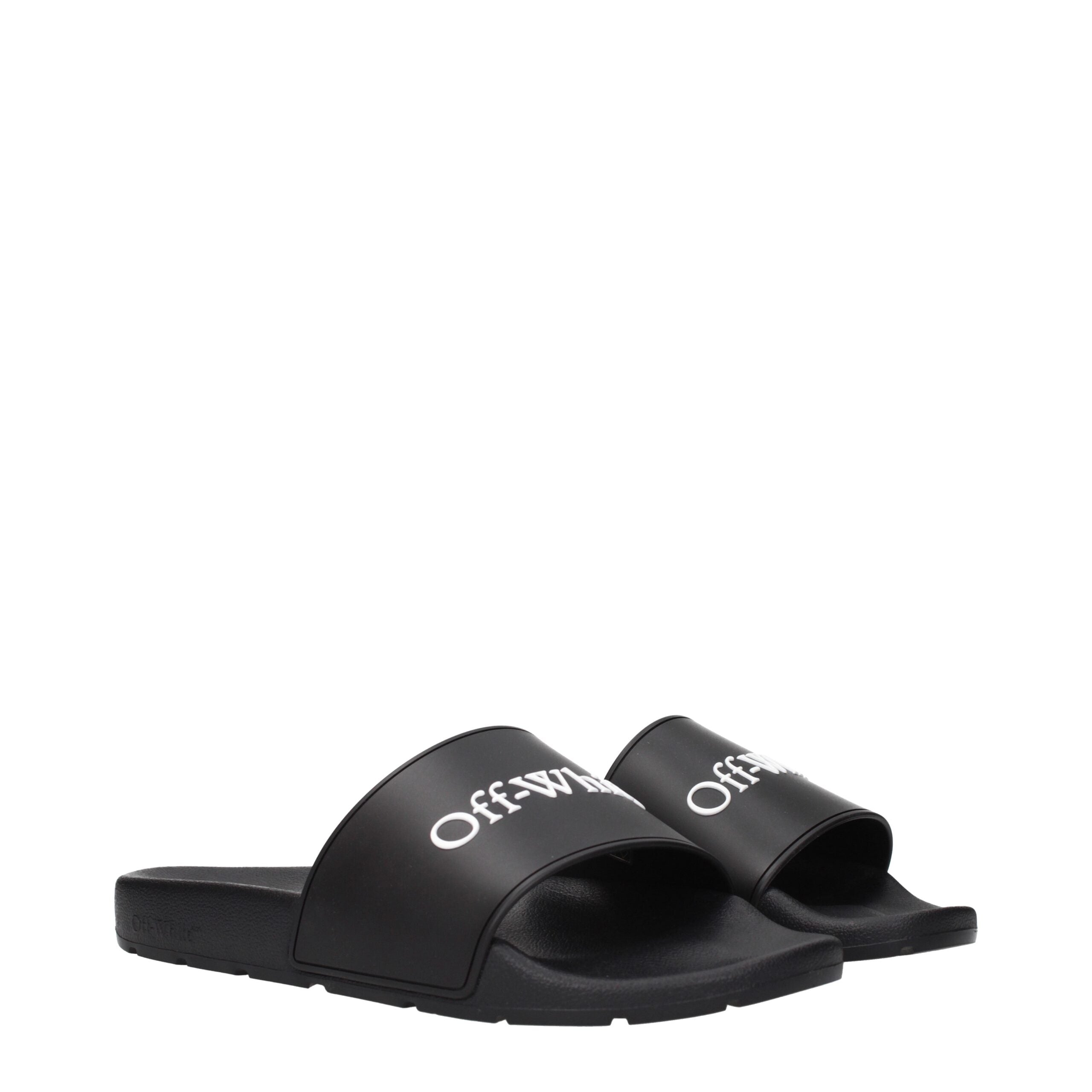 Black Cotton Slippers