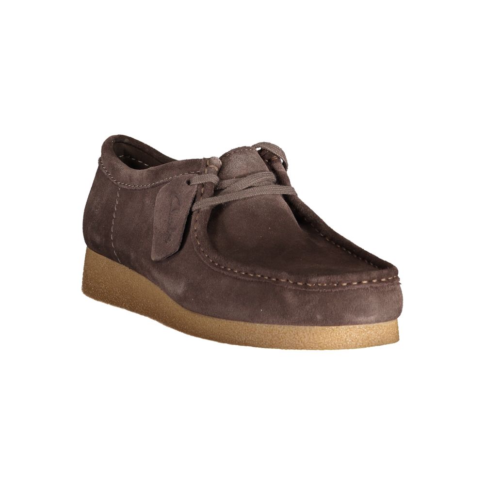 Marrone Leather Men Sneaker - ventzia