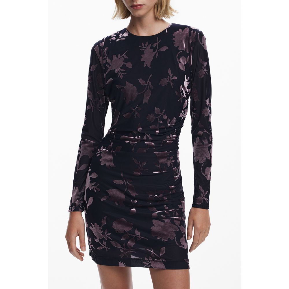 Blue Polyester Dress