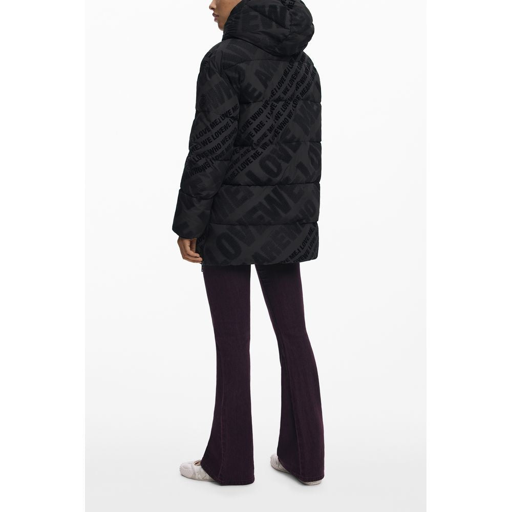 Black Polyester Women Jacket - ventzia