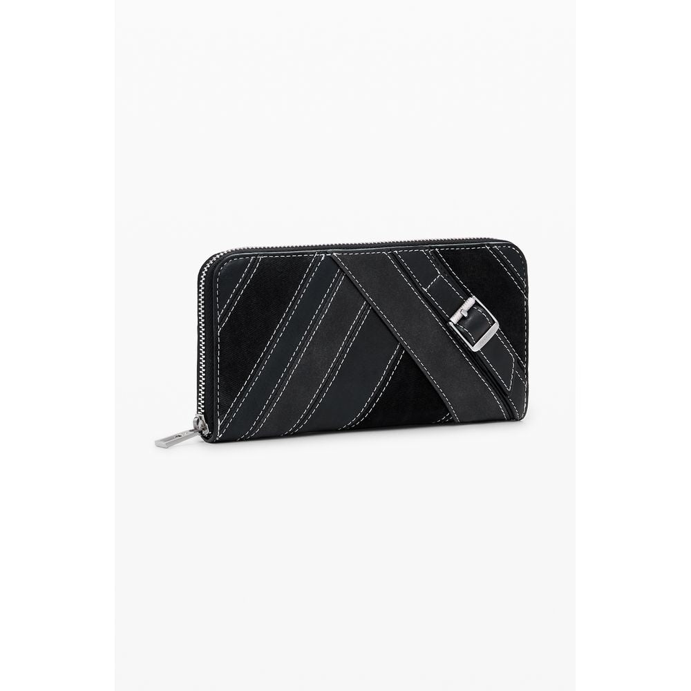 Nero Poliuretano Women Wallet - ventzia