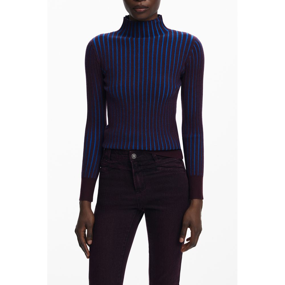 Brown Polyester Sweater