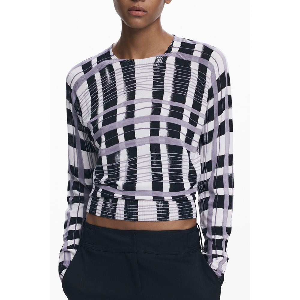 "Bianco Viscosa Womens Sweater" - ventzia