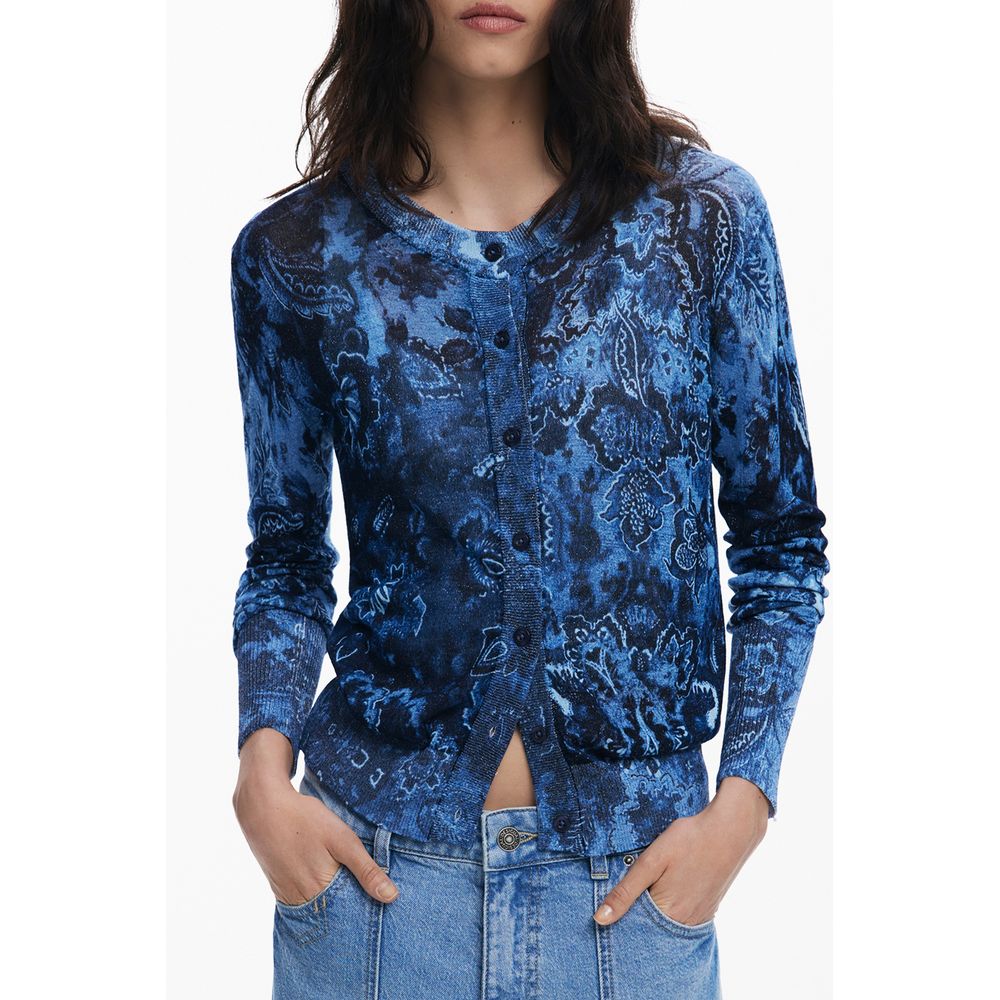 Blue Viscose Sweater