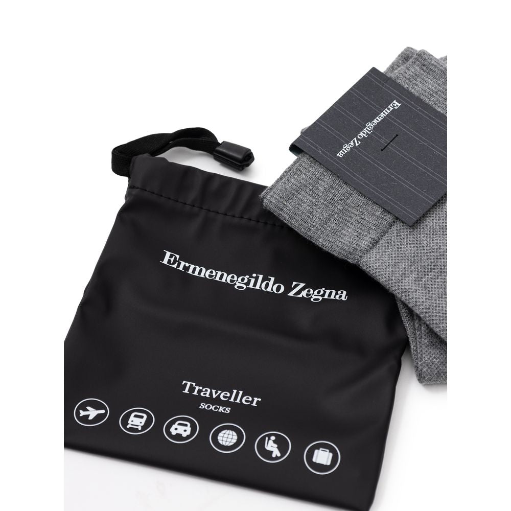 Gray Cotton Socks - ventzia